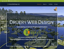Tablet Screenshot of druerywebdesign.com